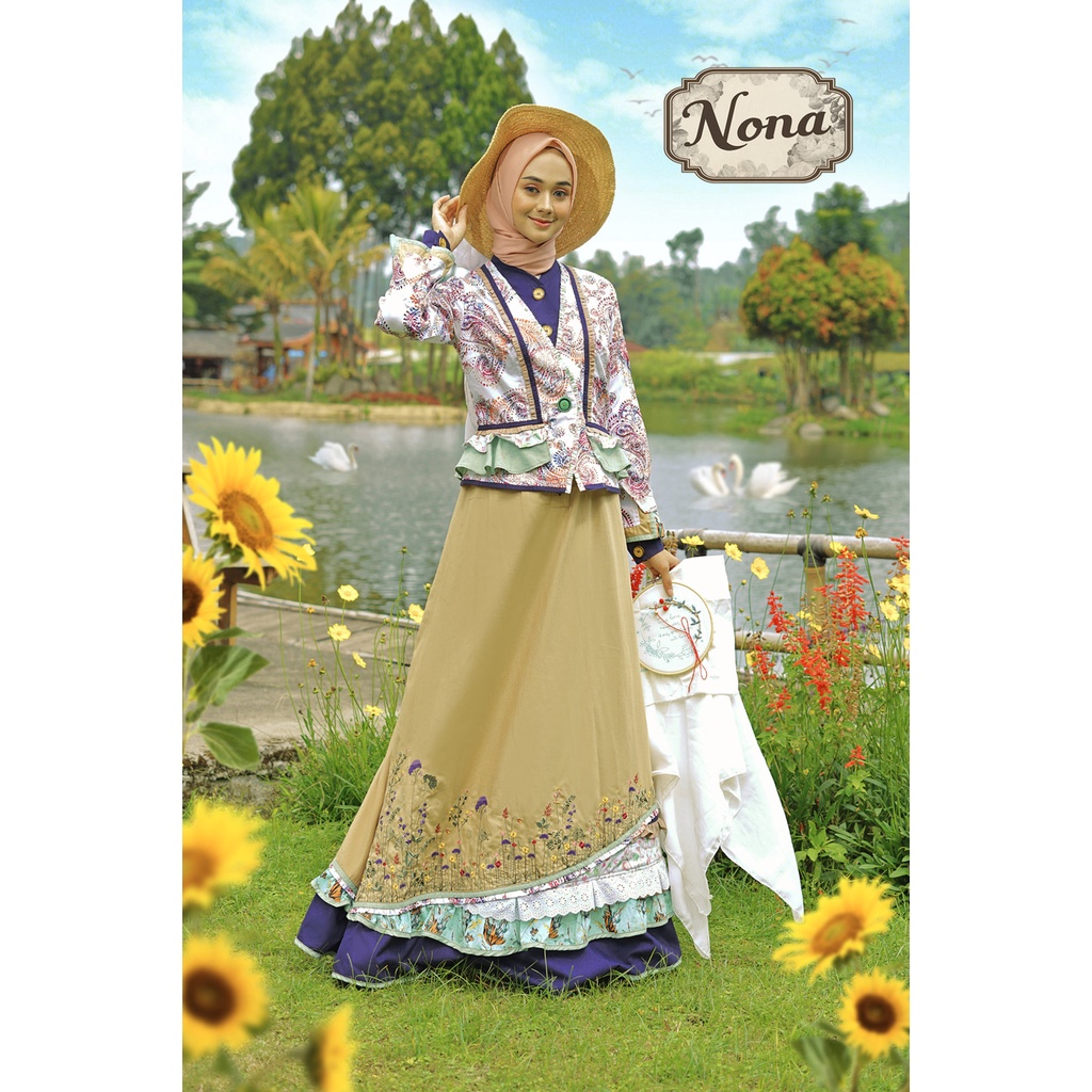 TUNEECA - GAMIS DRESS BUSANA WANITA MUSLIMAH BRANDED PREMIUM TUNEECA NONA SERI TUNEECA Pretty In Twi