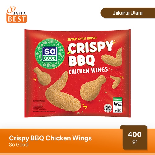 

Promo !! So Good Crispy BBQ Chicken Wings / Sayap Ayam Krispi BBQ 400 gr