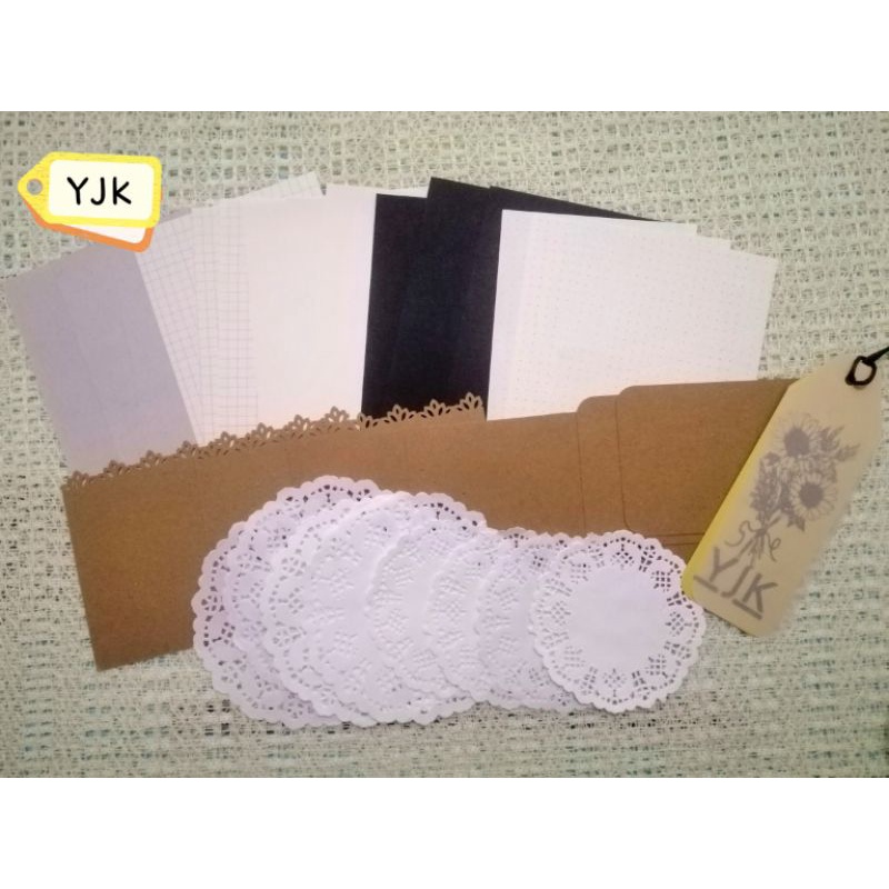 

YJK Paper Dekorasi Journal Kit/daily/scrapbook Bujo Journaling 30pcs