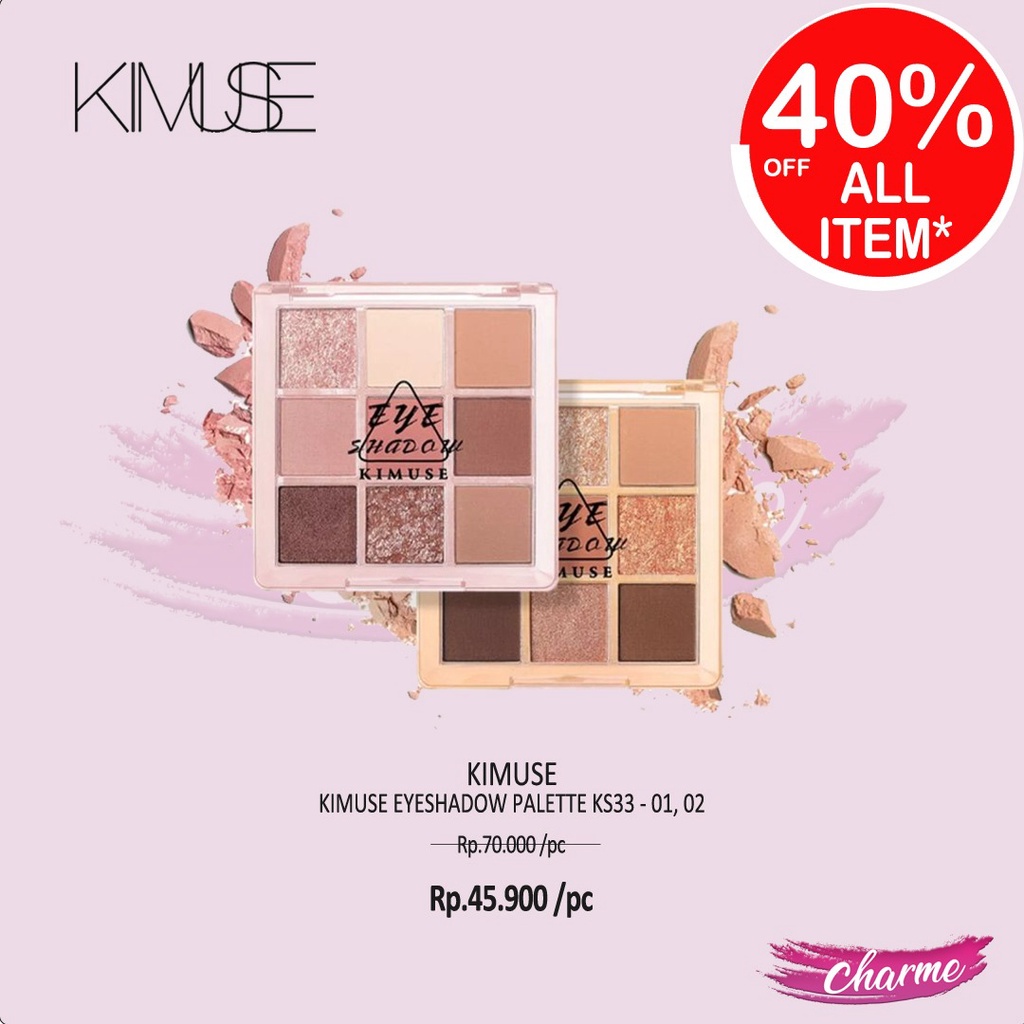 (READY &amp; ORI) Kimuse Eyeshadow Palette Matte Glitter KS333