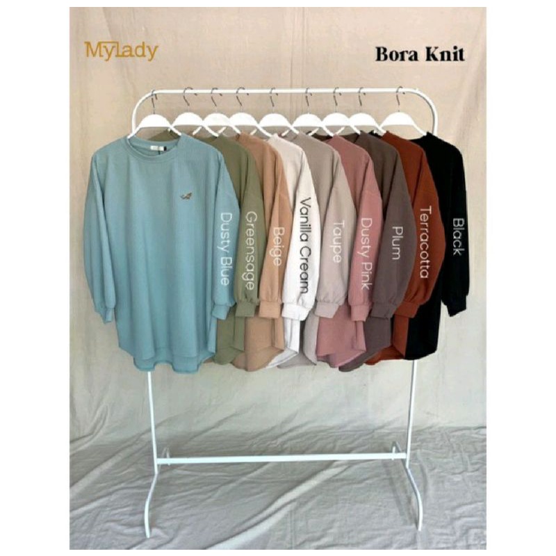 Preloved Bora Knit Mylady size M Dusty Blue