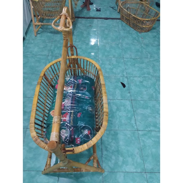 Ayunan Bayi Rotan asli ayun samping-4