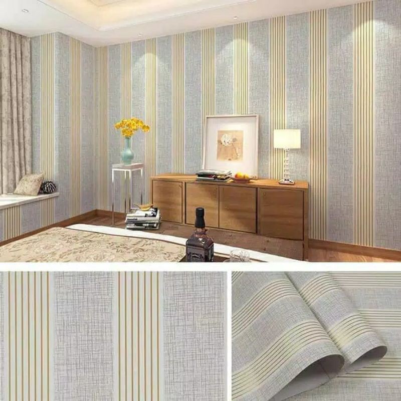 Wallpaper Dinding Motif Sarung Ukuran Panjang 10Meter