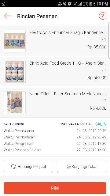 Nano Filter - Filter Sedimen Merk Nano Ukuran 10 Inch Untuk Filter Air Keran Dan Ro