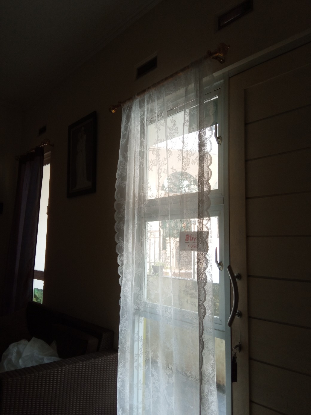 Alvine Spets Gorden Jaring, 1 Pasang Isi Dua Pcs / Alvine Spat / Alvine Spets Tirai Jaring