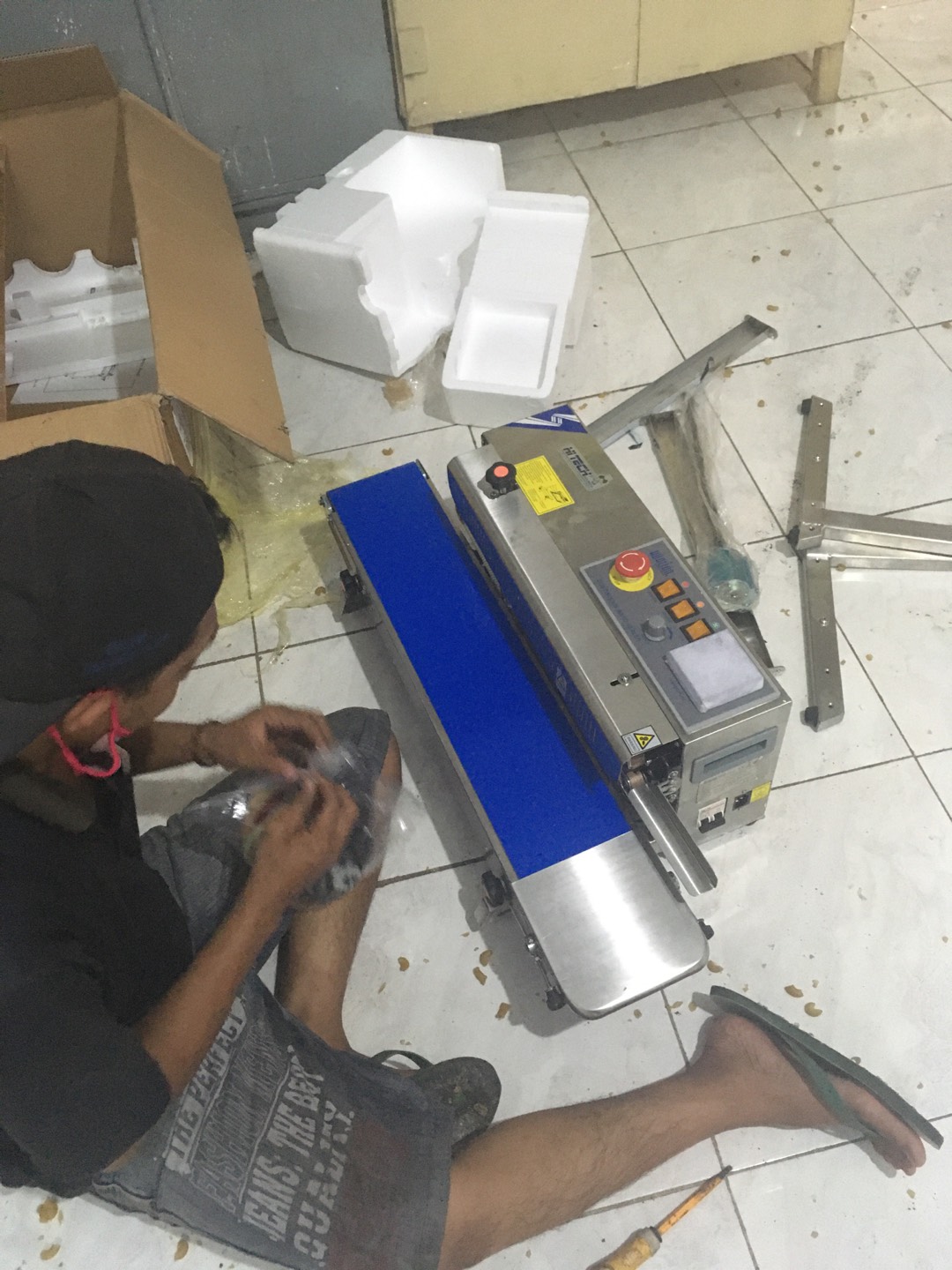 Continuous Band Sealer Hualian Vertical  Frb-770ii Sealer Plastik Seaming Spanduk Frb 770ii Vertikal