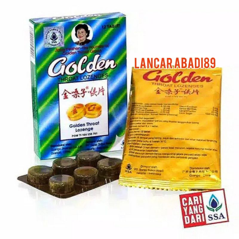 

Golden throat lozenge - permen pereda tenggorokan