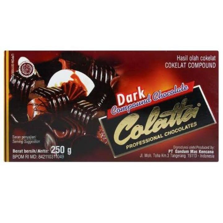 Colatta Dark Compound Chocolate 250gr.