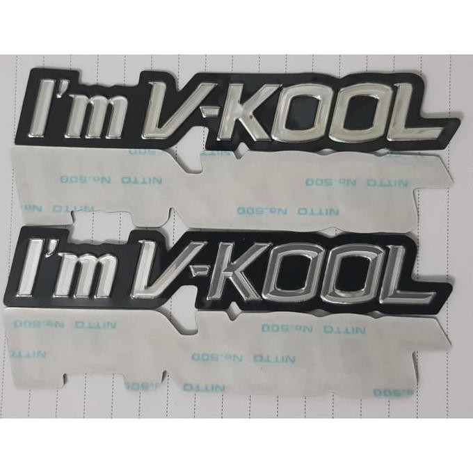 Stiker vkool metal / timbul