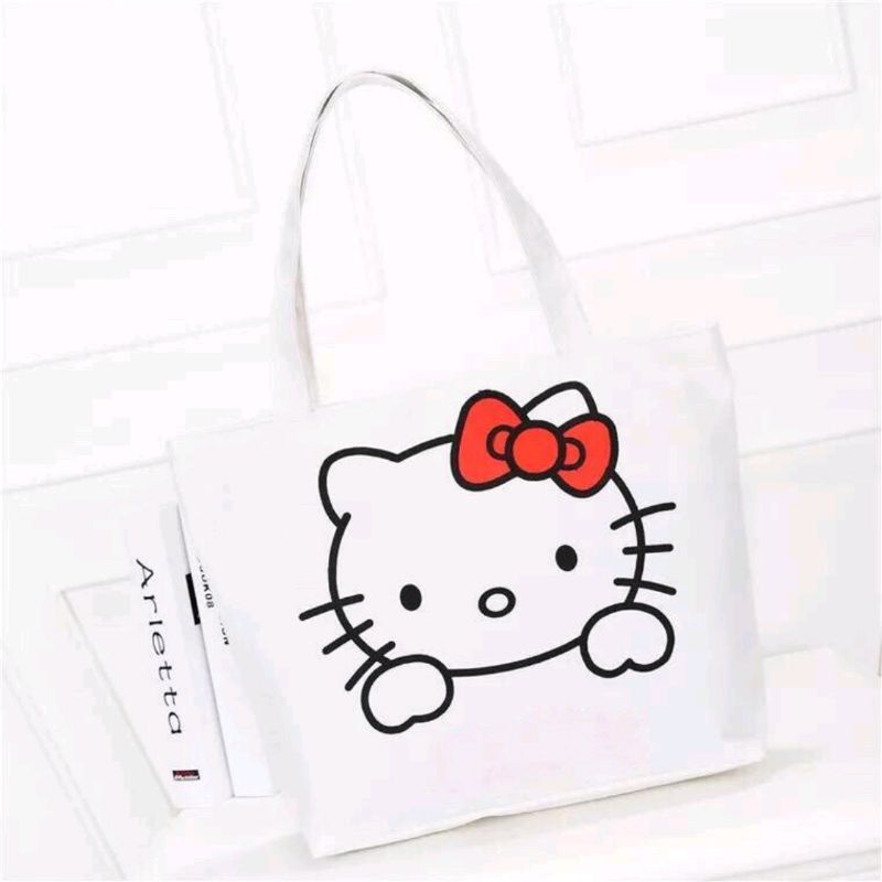 hds_bag / MY KITTY TOTEBAG WANITA MOTIF LUCU ToteBag Fashion Wanita Tote bag custom Totebag Wanita