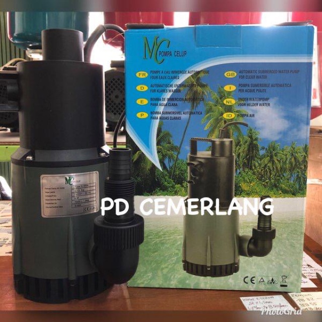 Pompa sirkulasi kolam ikan mc 130 watt submersible pump