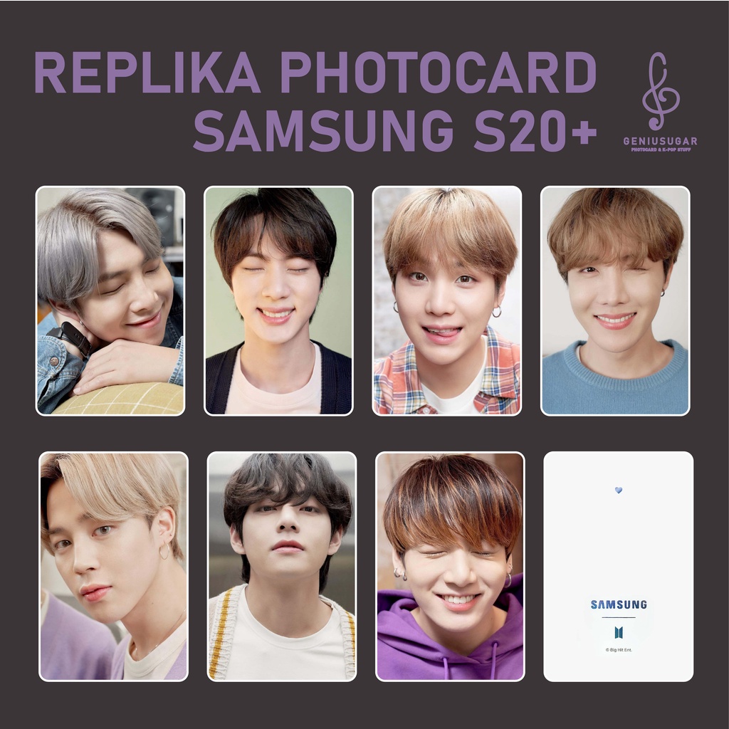 [REPLIKA BTS] PHOTOCARD SAMSUNG 20+S SUGA MELET UNOFFICIAL