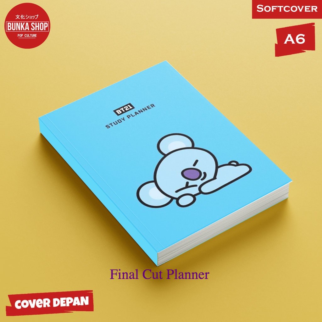 

Pocket Note Kpop BTS BT21 Kooya Softcover A6 Buku Tulis Catatan Notes Agenda planner Jurnal