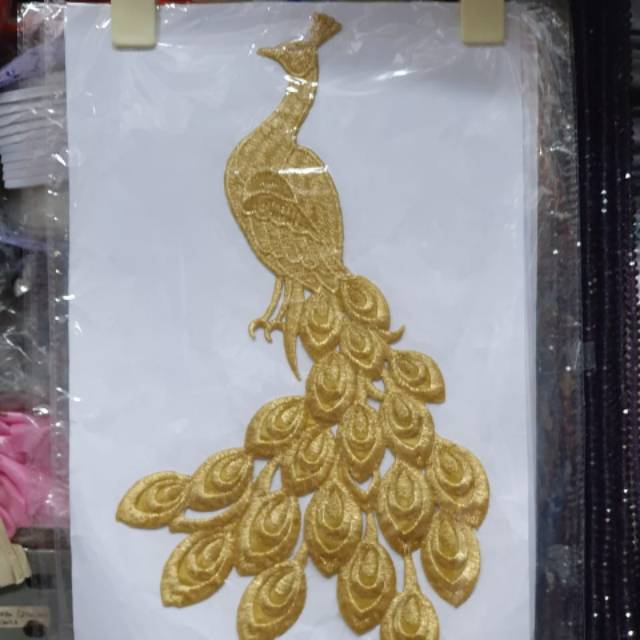 APLIKASI BORDIR BURUNG MERAK