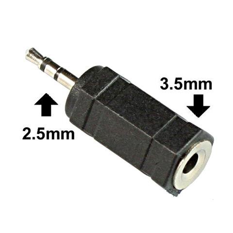 Jack 2.5 mm male to 3.5 mm female Converter Mini Stereo jadi Super Mini 2.5mm ke 3.5mm