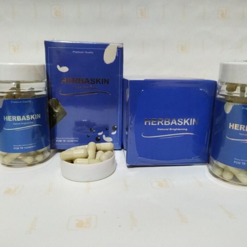 HERBASKIN NATURAL BRIGHTENING OBAT PEMUTIH BADAN HERBASKIN ASLI SUPLEMEN PEMUTIH KULIT