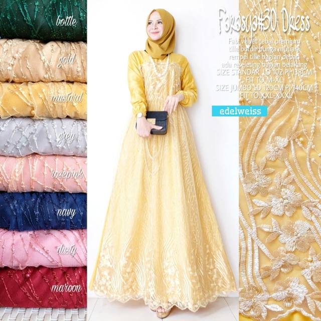 Farasya Dress #30 Tile Brukat Gamis Pesta Resepsi Akad Gamis Kondangan Super Jumbo xxxl Ld 130cm Gamis Brukat BigSize xxxl Gamis Lebaran Terbaru Dress Muslimah Gaun Pesta Gamis Seragam Pernikahan Outfit Bridesmaid Gamis Pengajian Warna Putih