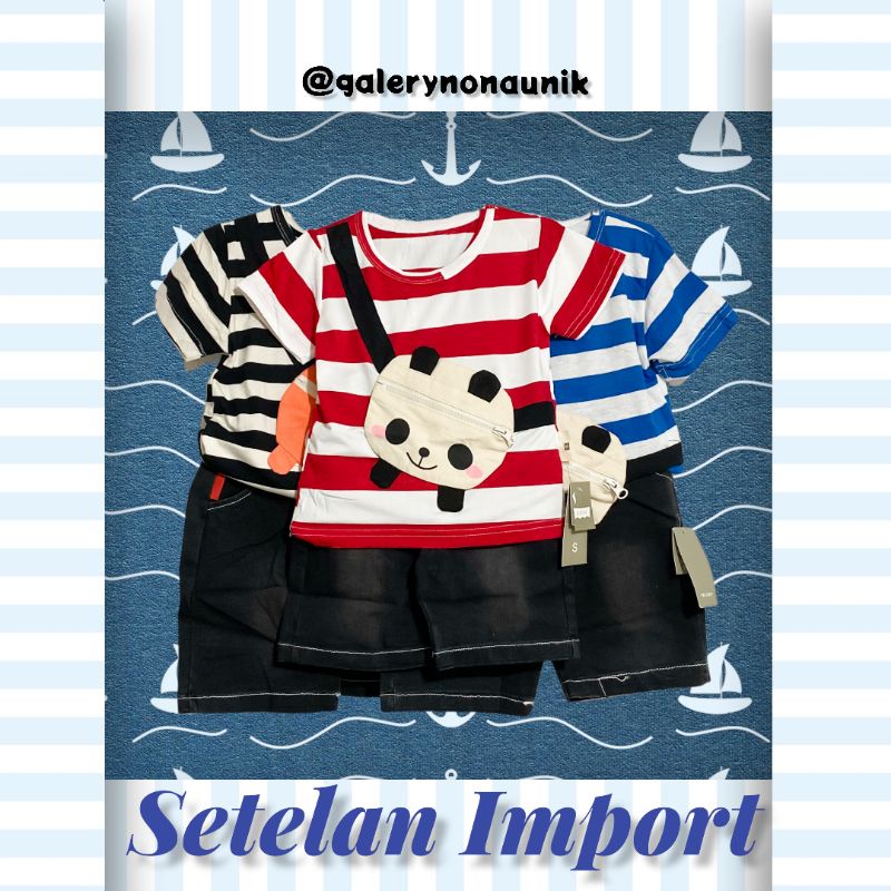 Setelan baju bayi murah Import laki laki