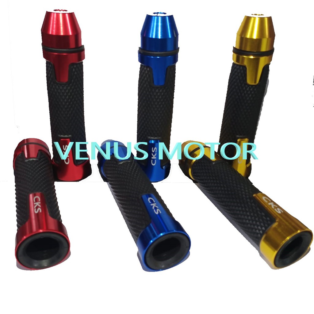 Handgrip Motor Variasi Cks Cha Universal Full Cnc Warna Merah Hitam Gold Biru Silver