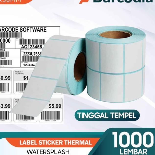 

✵ KERTAS LABEL BARE XPrinter XP-360B XP385 (1 LINE) THERMAL 40X30 MM - ISI 1000PCS ☑