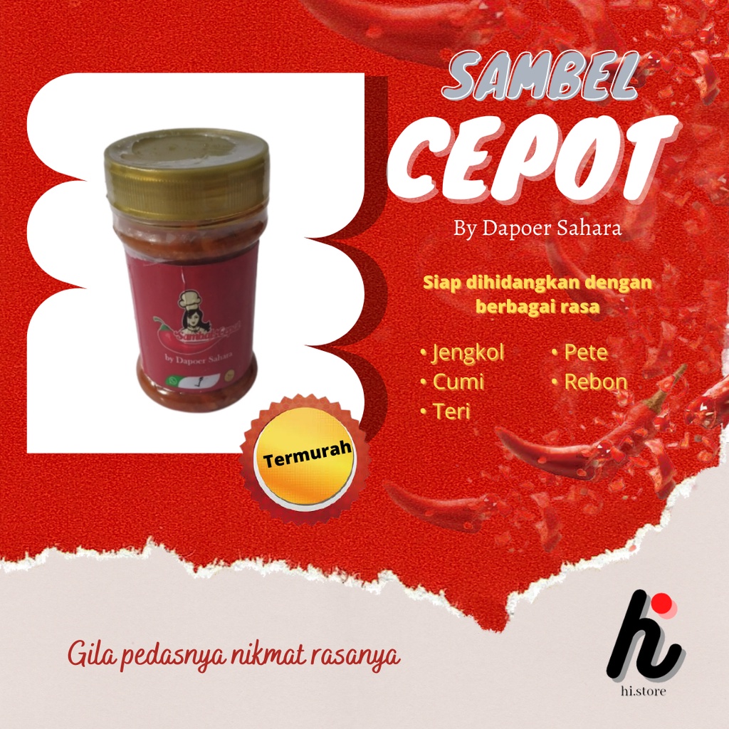 

Sambel Pedes/Sambal Pedas/Sambel Kemasan Murah/Samel Lada/ Samel Mantep Murah/Sambel Teri/Sambal Teri/Sambal Cumi/Sambel Cumi/Sambel Rebon/Samel Rebon/Sambel Jengkol/Sambel Pete ( Termurah )(Termurah)