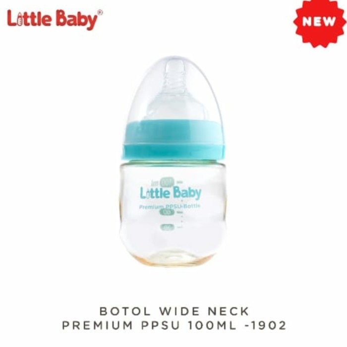 LITTLE BABY PPSU Wide Neck Bottle 100ml Botol Susu Dot PPSU