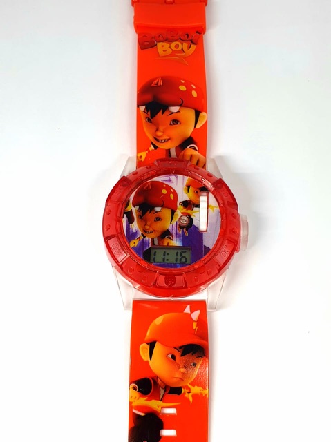 Jam Tangan Anak Melody Laser Proyektor Digital BOBO BOY