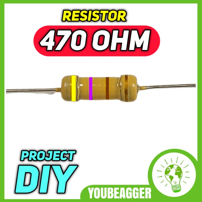 Resistor 470 ohm 1/2 watt