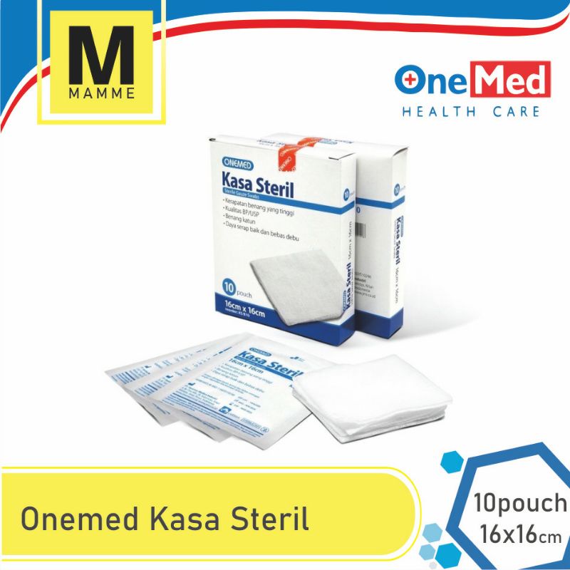 Kasa Steril Onemed 16cmx16cm isi 10 - Gauze Swab Steril