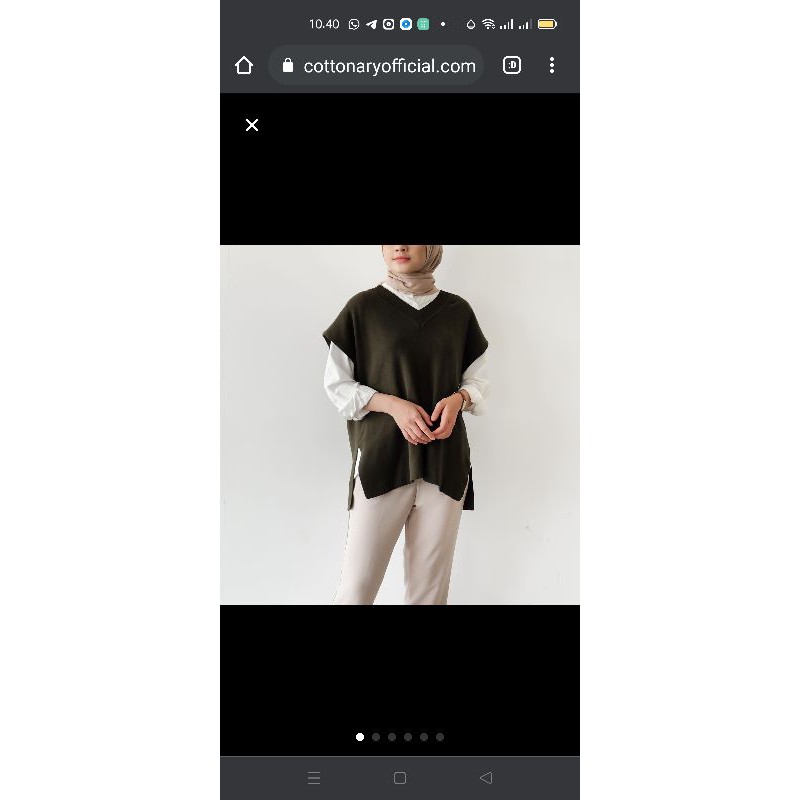 RYU VEST ARMY BY COTTONARY