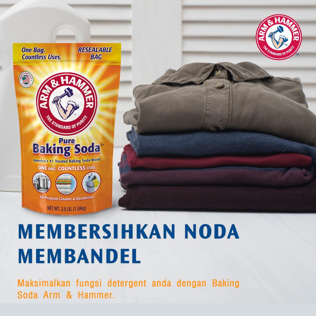 Baking Soda / Soda Kue Arm and Hammer USA 5.44 kg