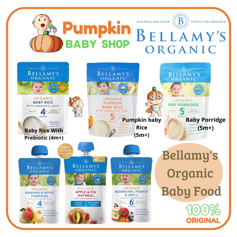 Bellamys Organic Baby Porridge / Bubur Bayi Organik / Milk Rusks