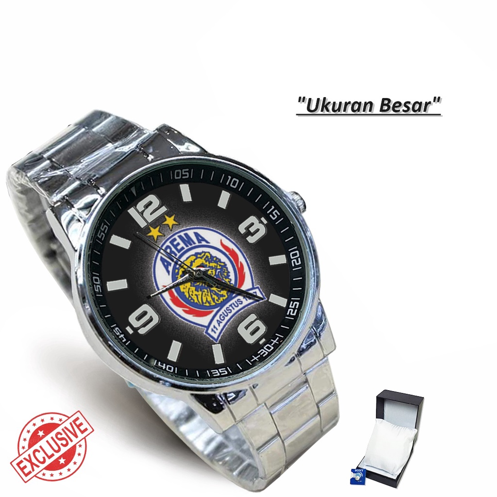 Jam Tangan Rantai Couple AREMA FC - 2 (Keren)