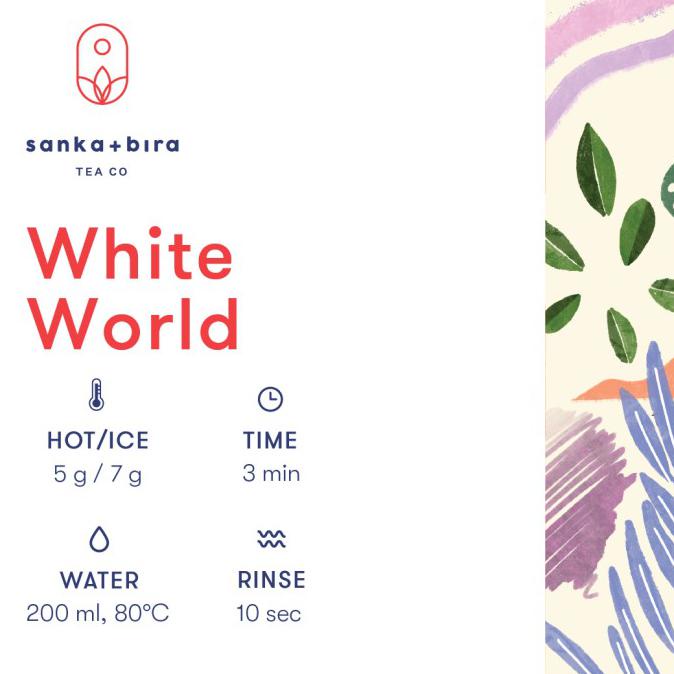 

[[BISA COD]] Sanka+Bira White World (White Tea Blend) - Loving The Earth Series TERUJI Kode 420
