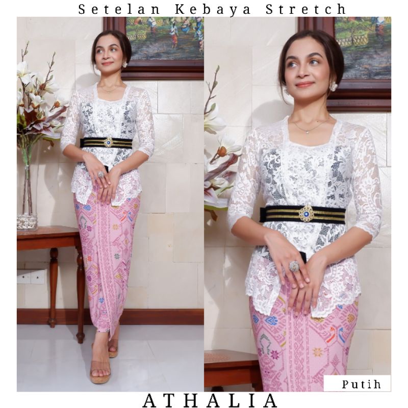 Setelan Kebaya Kutubaru Stretch Athalia