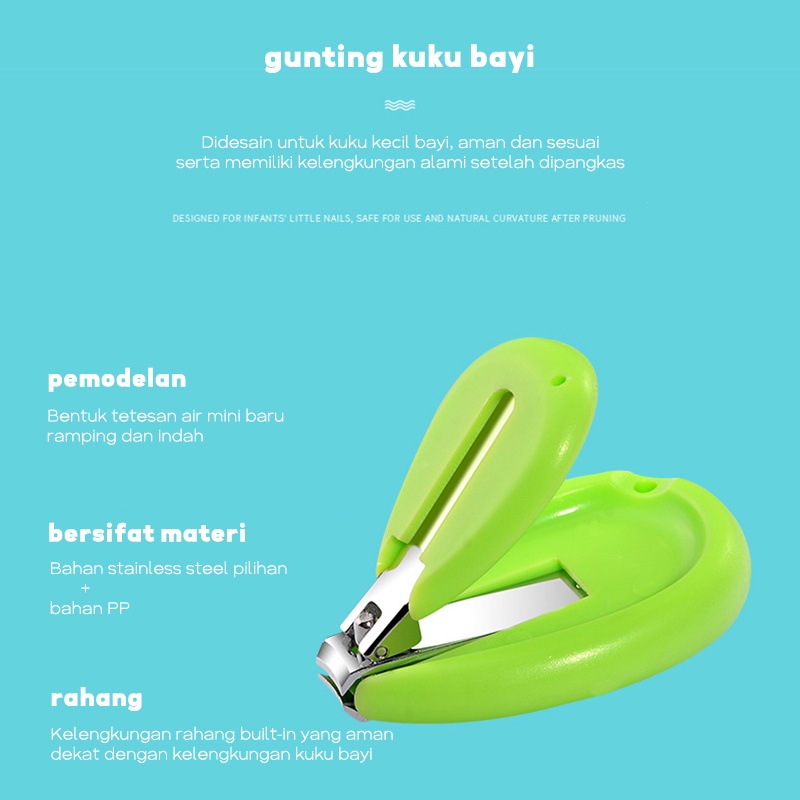 DADAWARD Gunting Kuku Bayi set 4 in 1 / Manicure Set Bayi / Potong Kuku Bayi