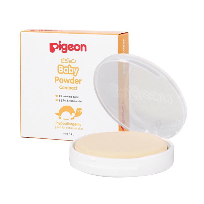 Pigeon Baby Powder (Bedak Bayi) Cake Chamomile Original 45gr Compact | Refill Murah