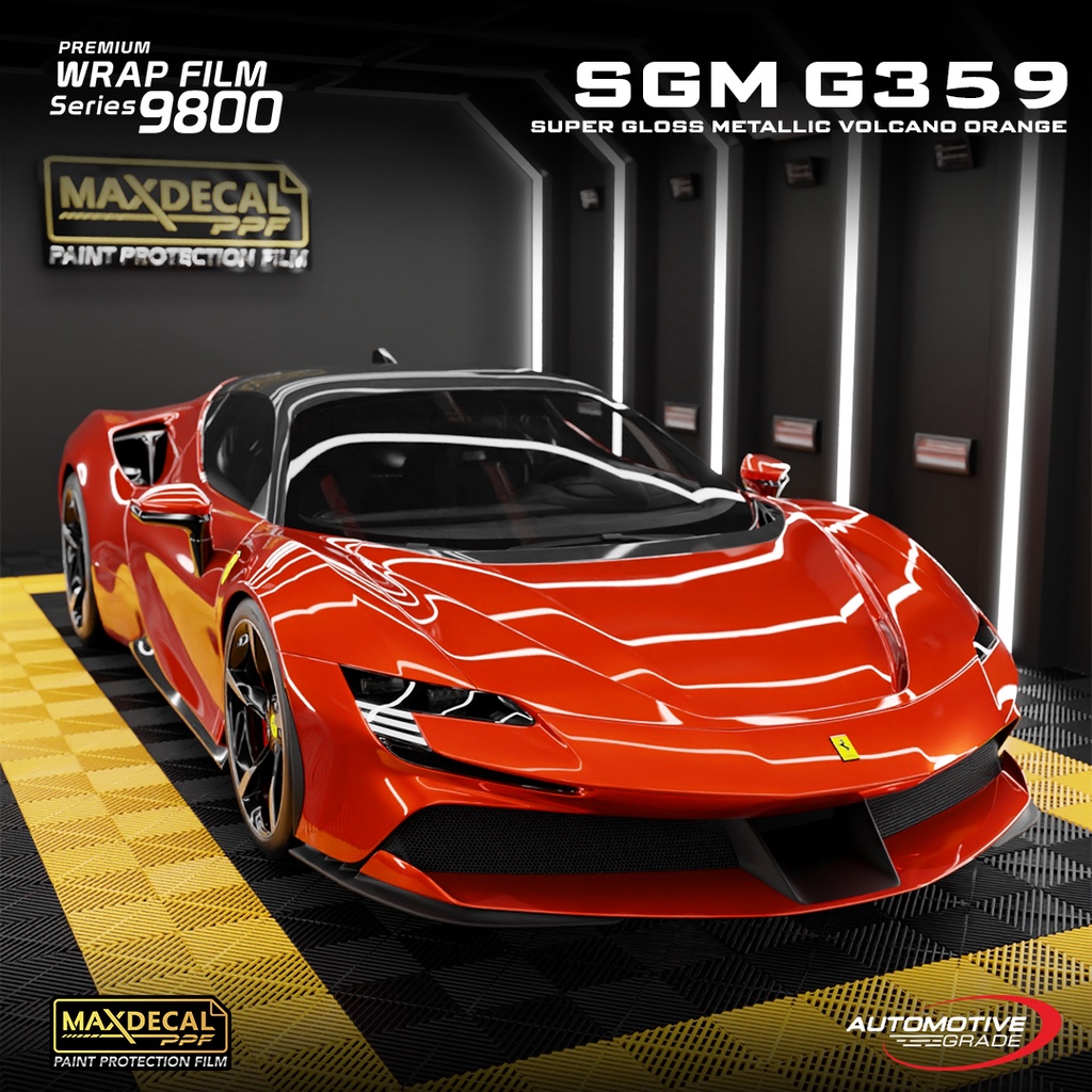 Maxdecal Premium Wrap Film 9800 - VOLCANO ORANGE