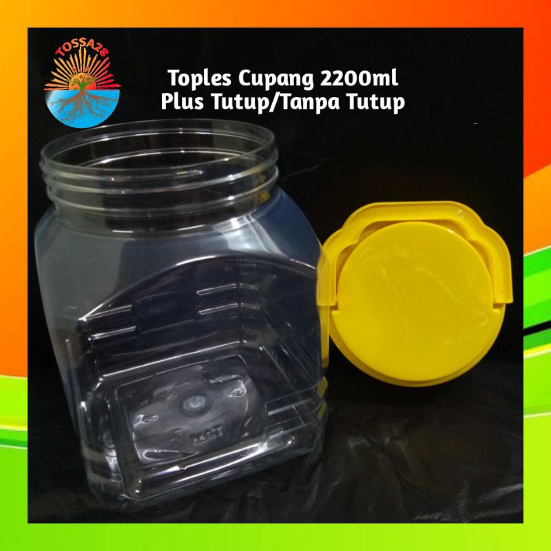 Toples Cupang 2200ml / Toples Ikan Baru / Toples Plastik Murah / Toples Ikan Cupang