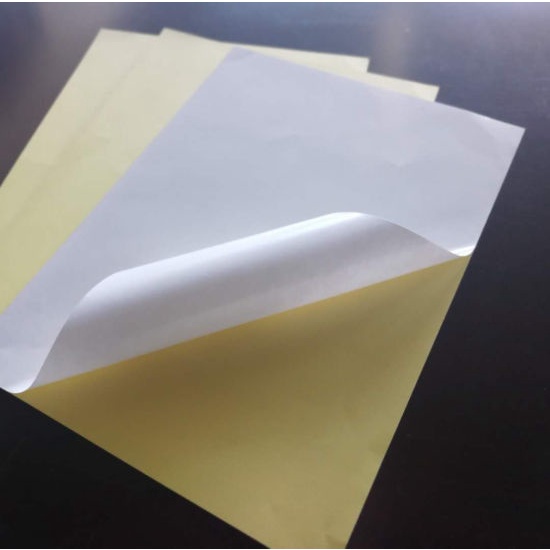 Kertas Stiker Sticker HVS Chromo Vinyl Bontac Gloss Doff Transparan A4
