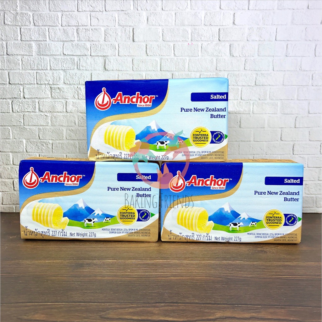 Anchor Butter Salted  227GR / Mentega Anchor Asin 227 gram