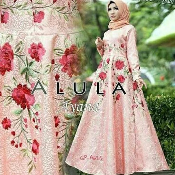 Gamis Pesta Lebaran 2018 / Gamis Wanita Modern / Baju Muslim Wanita - Hijau Tosca Tamarablerin