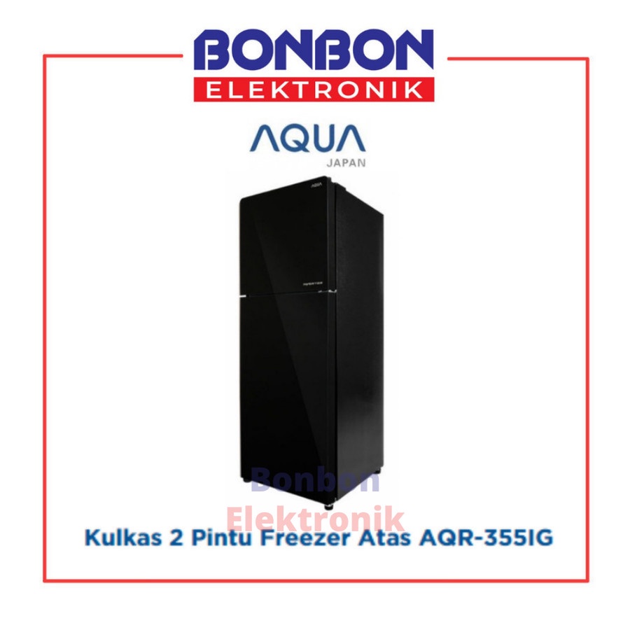 AQUA Kulkas 2 Pintu AQR-355IG(BK)