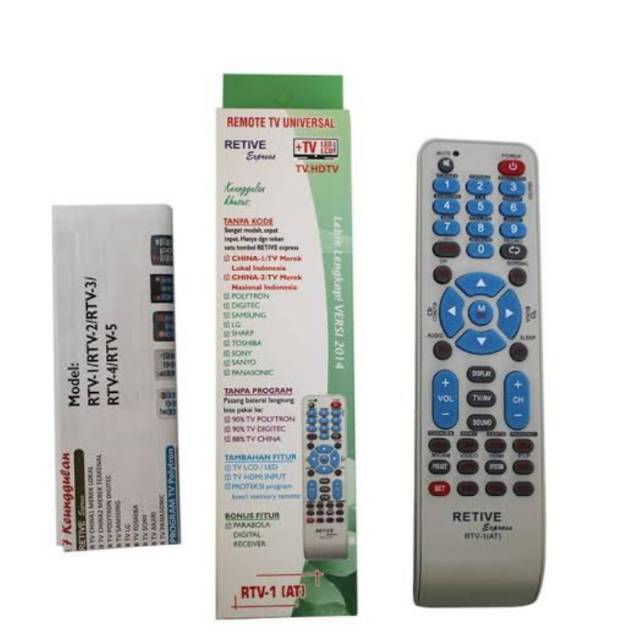 Remot tv serbaguna / remot tv universal