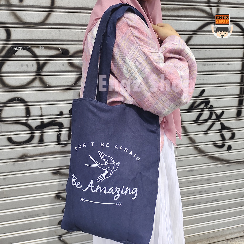 Tote Bag Kuliah / Totebag Laptop be Amazing