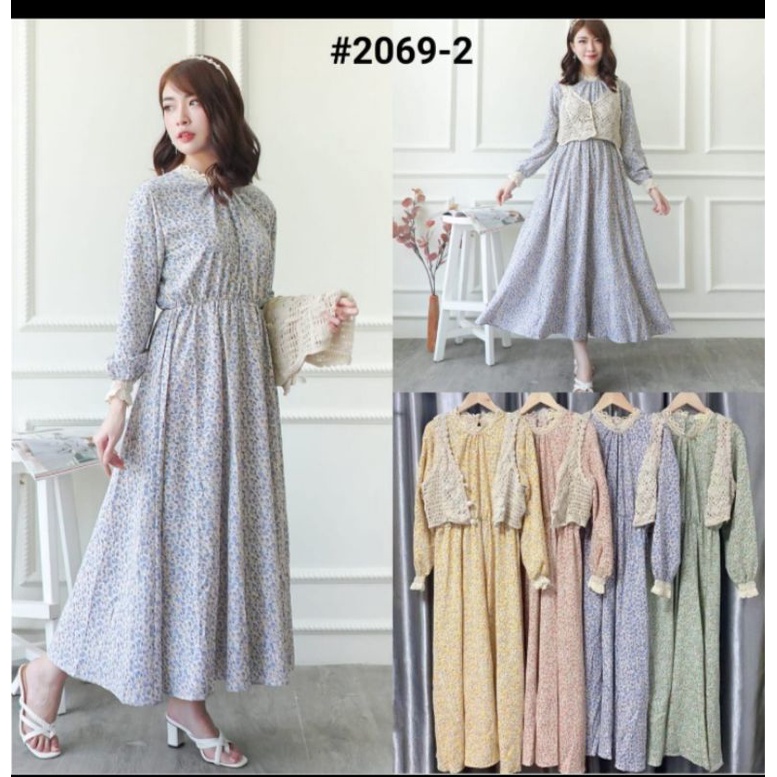 gamis rompi wanita import