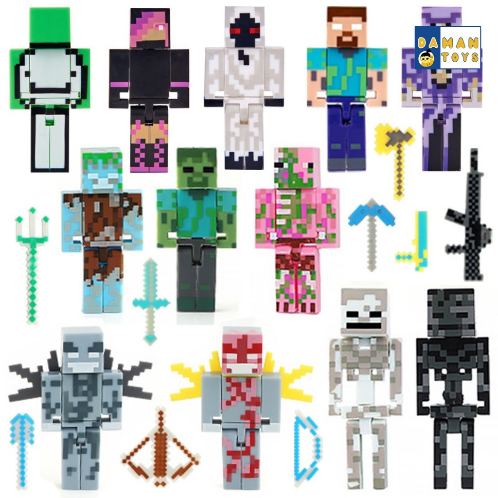 Bricks Mini Figure Mine craft/Figure mine craft/ mainan mine craft/ Minecraft Enderman stray