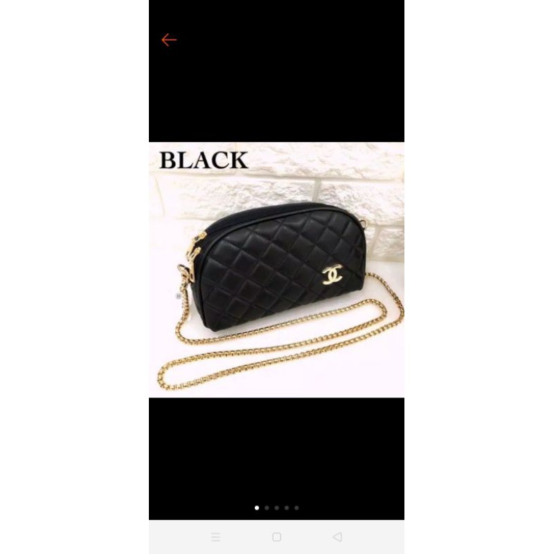 tas import channel hitam tas import