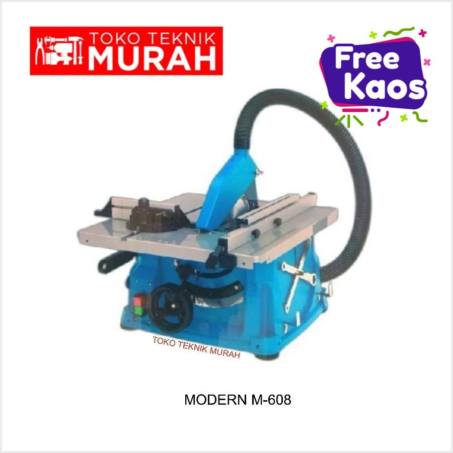 Modern M-608 Mesin Table Saw 8 Inch Meja Gergaji Potong Kayu M608