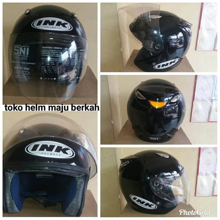 Helm ink centro ( hitam glossy )
